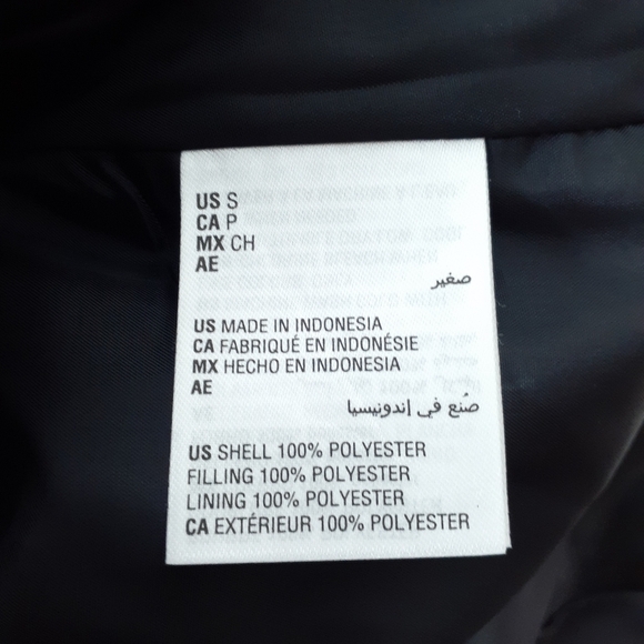 Charter Club Quilted Vest S Black Gray Accents 942 - Picture 6 of 7